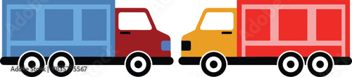 Clean Solid Truck Icon — Minimal Bold Shape Delivery Vehicle Silhouette Vector