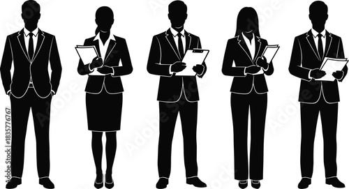 Business, teamwork, corporate, silhouette, professionals, leadership, meeting, strategy, success, collaboration, office, formal, group, unity, management, planning, career, executive, presentation