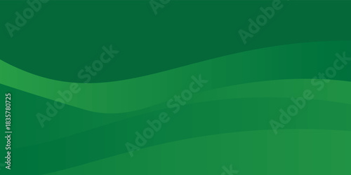 Abstract landscape green hills valley vector illustration background