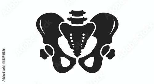 Detailed vector illustration showcasing a set of human joints and bones, ideal for educational materials or medical presentations, with a clean and modern design.