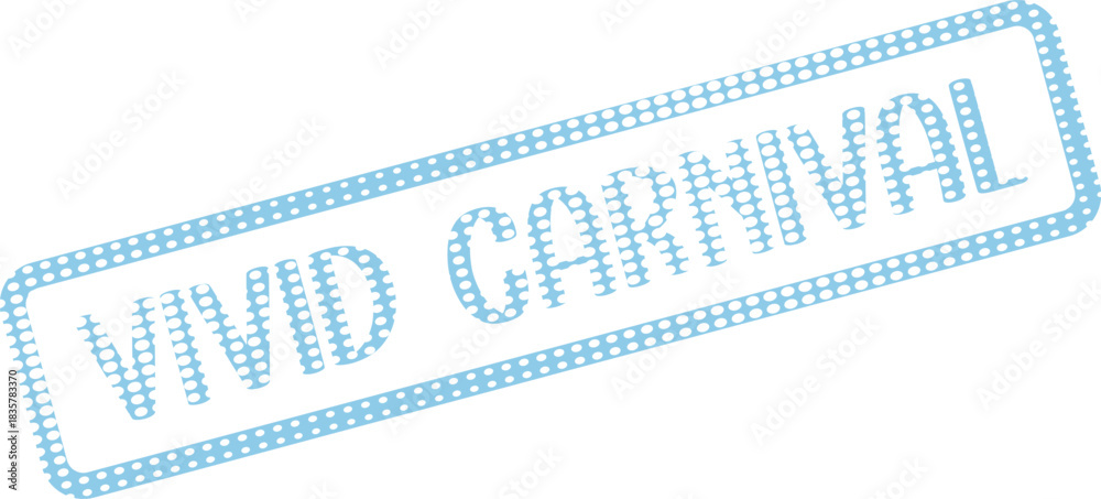 Obraz premium Vivid Carnival Dotted Rubber Stamp Effect for Festive Event Celebrations and Fun
