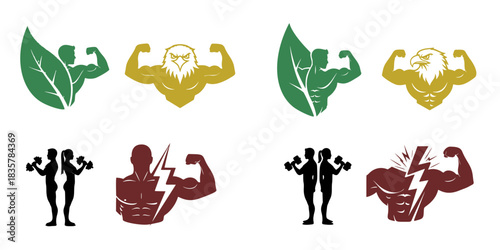 Set of Health, Fitness, and Nature/Wellness Icons