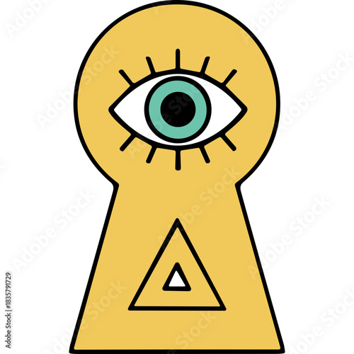 eye in the keyhole