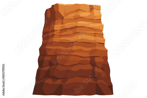 Layered Rocky Cliff Face
