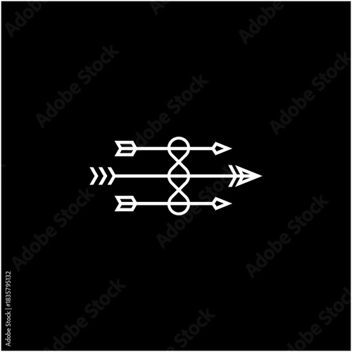 infinity arrow  tattoo