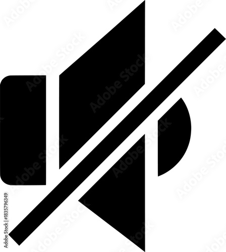 Mute Sound Icon Silence, No Sound, Audio Off, Volume Control, Quiet
