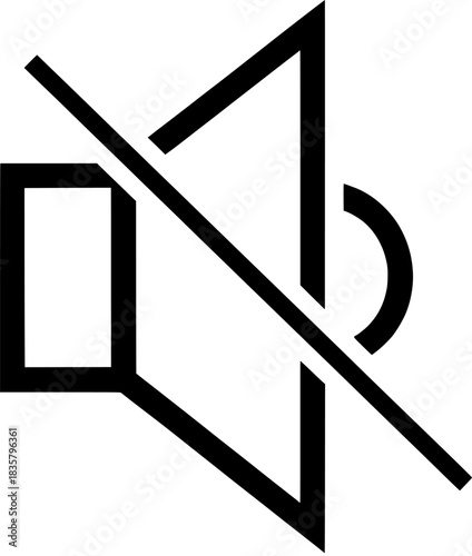 Mute Sound Icon Silence, No Sound, Audio Off, Volume Control, Quiet

