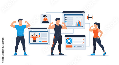 Get Fit Online Dynamic fitness platform with diverse workout options and progress tracking for a healthy lifestyle and achieving fitness goals today