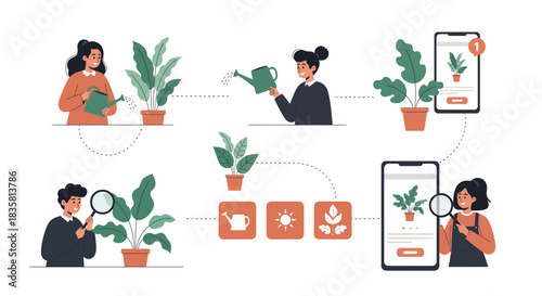 Effortless plant care with smart technology and community tips for thriving houseplants, creating happy homes and greener spaces for sustainable living
