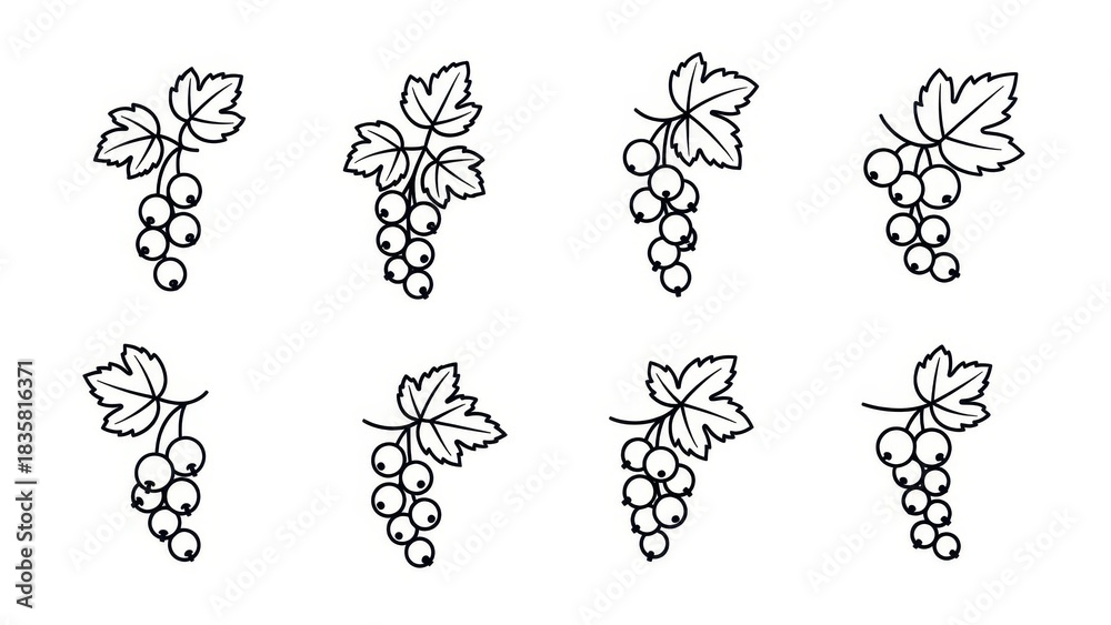 set of grapes