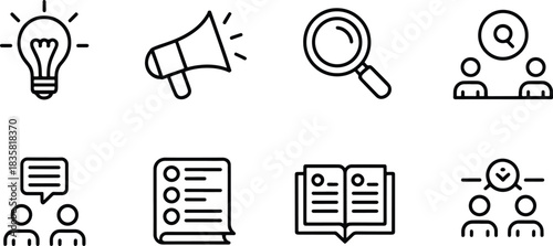 Business Icons Set Symbol Collection Pack