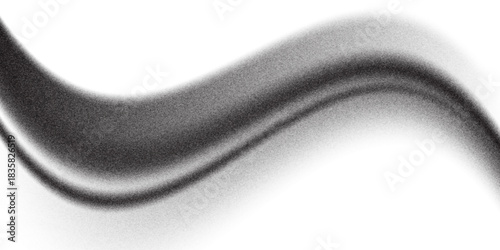 Wavy grain gradient texture. Black stippled flowing line background. Grunge noise dot work wallpaper for banner, poster, brochure. Undulate sandy backdrop with speckles, particles, granules. Vector