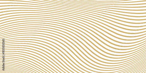 Golden Wavy Line Abstract Background for Luxury Design and Modern Branding