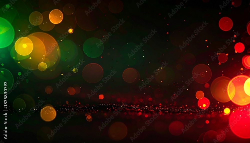 custom made wallpaper toronto digitalAbstract festive bokeh background with glowing colorful circles and shimmering particles, perfect for celebrations, holidays, and vibrant design projects.