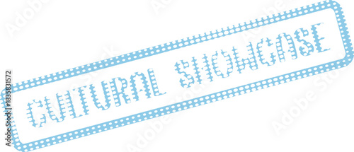 Official Blue Dotted Stamp Cultural Showcase Highlighting Artistic Talent and Displays for Audiences