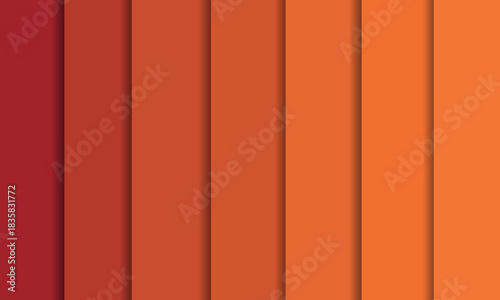 ed and orange backround paper style. vector illustration