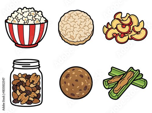 Healthy Snack Variety for Balanced Diet Choices.