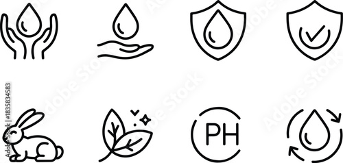 Cosmetic natural organic vegan cruelty free concept