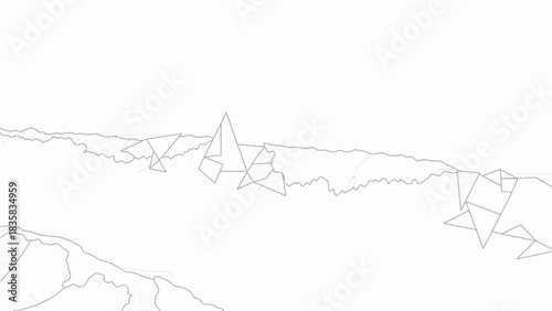 Elegant ocean waves in a modern geometric art style for calming backgrounds or minimalist designs that evoke a sense of serenity and peacefulness