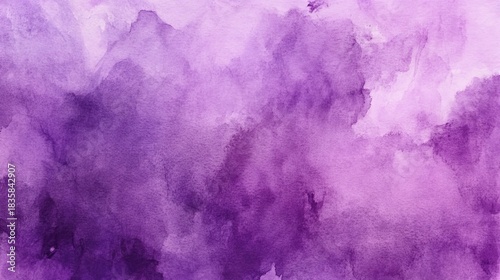 Vibrant purple watercolor background with soft gradient and abstract texture