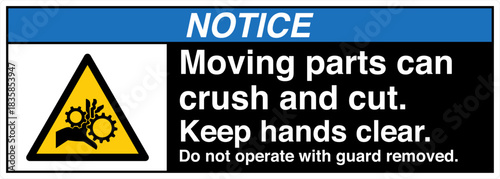 Safety Sign Signage NOTICE Mo...