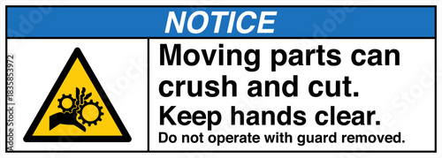 Safety Sign Signage NOTICE Mo...