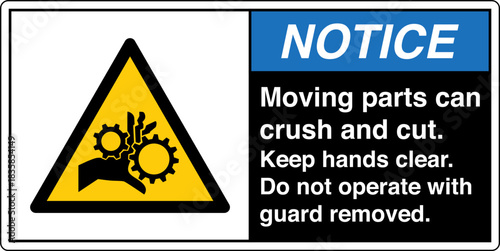 Safety Sign Signage NOTICE Mo...