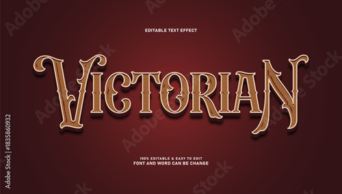 Victorian Elegant Editable Text Effect