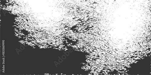 Black and white grunge background texture with splashing cold liquid wave pattern