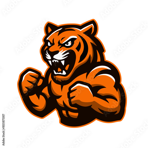 Tiger mascot for esports