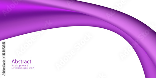 3D Realistic Shiny Purple Fabric Border. Modern concept for graphic design, background, web design, poster, banner, book, slideshow.