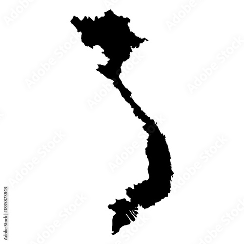 Vietnam Map Outline