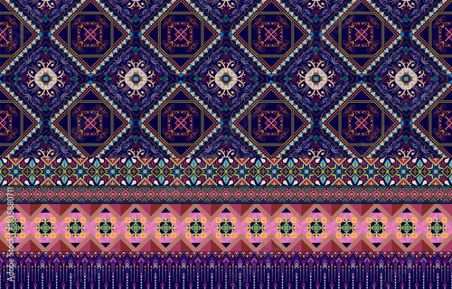 Seamless Decorative Boho Ancient Hand Drawn Ethnic Pattern. ethnic tribal borders,tribal seamless pattern
