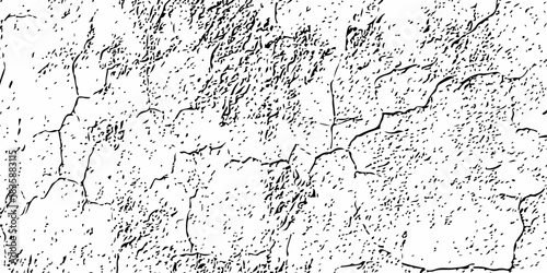 High-contrast cracked wall texture with rough, distressed surface, weathered lines and organic stone-like pattern, perfect for backgrounds, overlays, grunge design and abstract artistic use effects wo