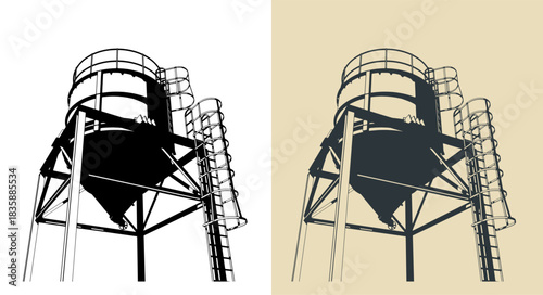 Silo storage for bulk materials