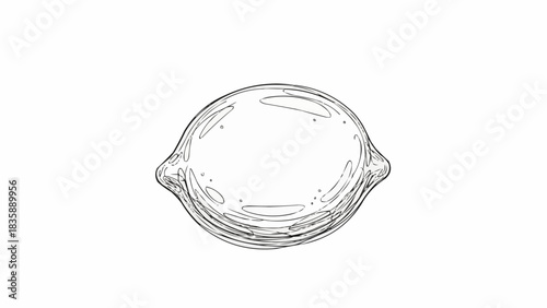 Hand drawn lemon fruit in a detailed sketch style.