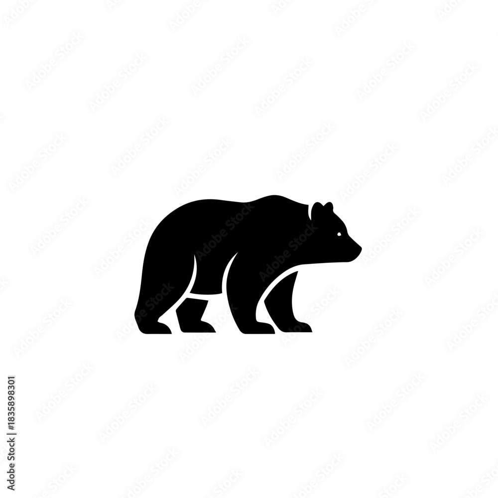 Fototapeta premium Bear Silhouette