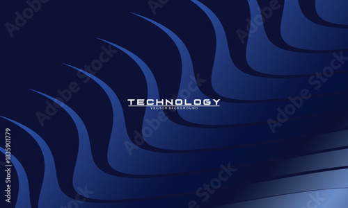 Premium background design with dark blue luxury motif. Vector horizontal template, for digital lux business banners, contemporary formal invitations, luxury vouchers, gift certificates, etc.	