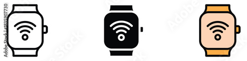 Wearable Watch icon vector. stylish smartwatches symbol. vector illustration.