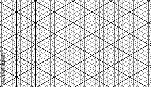Isometric grid pattern