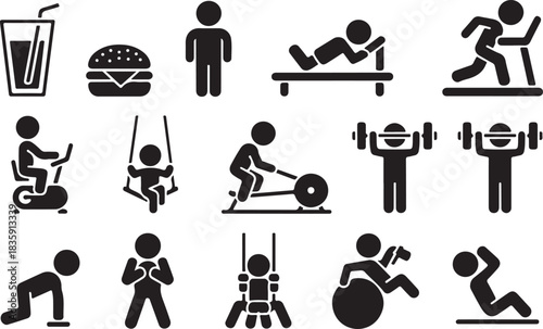 Fat silhouette vector design