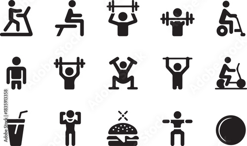 Fat silhouette vector design