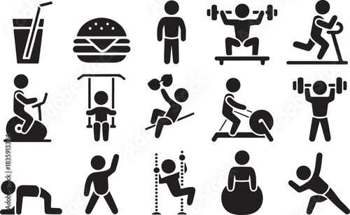 Fat silhouette vector design