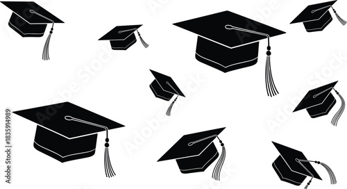 Technical Drawing of a Women's Cropped Hoodie Sweatshirt Vector Illustration, Front and Back Flat Sketch with Dropped Puff Sleeves for Fashion Apparel Design and Production,