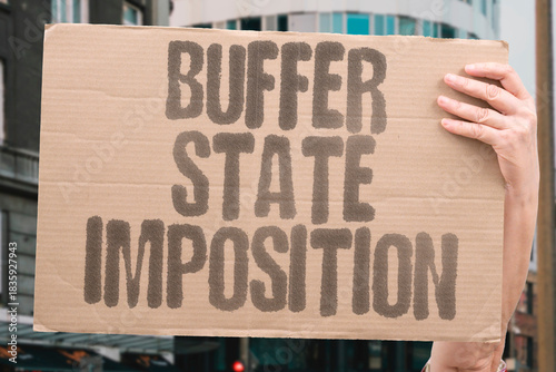 Canvas Print "Buffer State Imposition" Nations forced into neutral zones