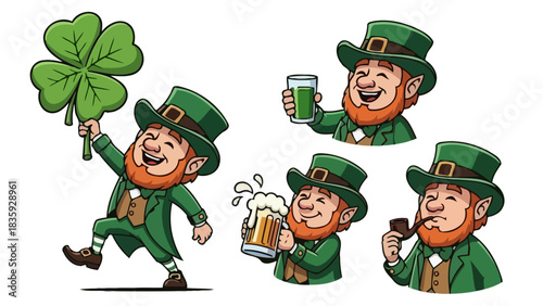 Celebrate International Beer Day with a Festive Leprechaun Illustration