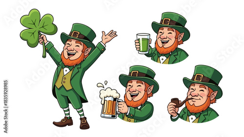 Celebrate International Beer Day with a Festive Leprechaun Illustration