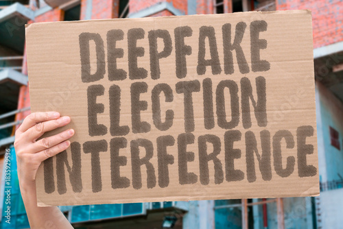 Fotografija "Deepfake Election Interference" Synthetic media disrupts democratic processes