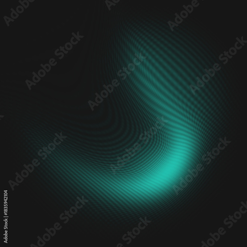 background abstract wave of luminous dots