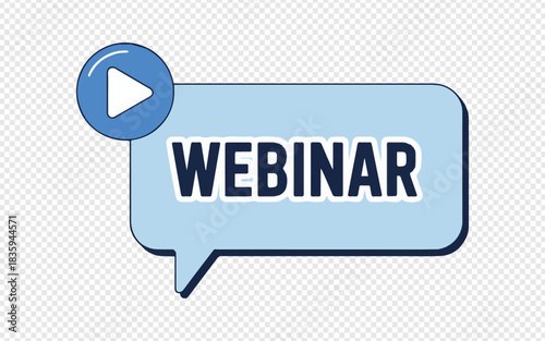 Promote your webinar with this modern graphic element to attract attendees and boost engagement, perfect for marketing campaigns and social media promotion